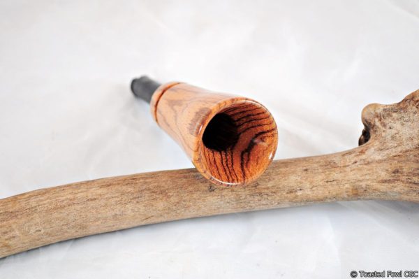 Cow Elk Bite Reed Call - Zebrawood - Bell