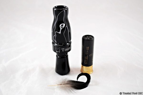 Acrylic "OTR" Mallard Call - Pitch Black/Black & Black - Image 3
