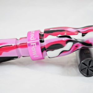 Acrylic Mallard Call - Black & Berry Camo w/ Pink Band