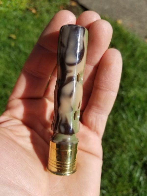 Duck Whistle - Desert Camo in hand