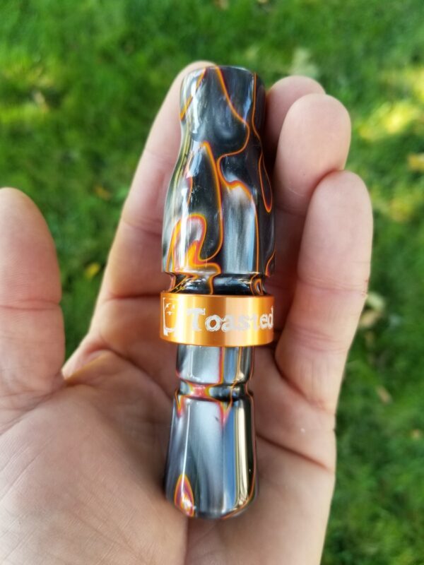 Lava - "Shaken Not Stirred" Acrylic Mallard Duck Call - Orange Band Hand Shade