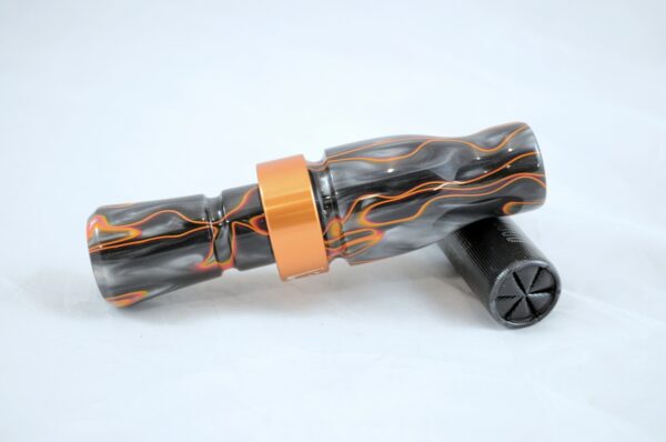 Lava - "Shaken Not Stirred" Acrylic Mallard Duck Call - Orange Band Mouth Right