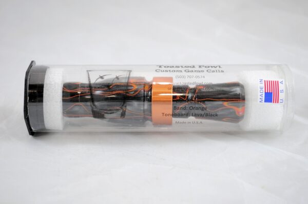 Lava - "Shaken Not Stirred" Acrylic Mallard Duck Call - Orange Band Tube