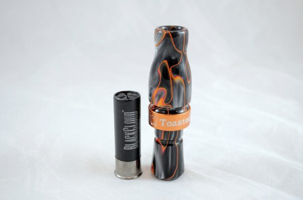 Lava - "Shaken Not Stirred" Acrylic Mallard Duck Call - Orange Band Upright