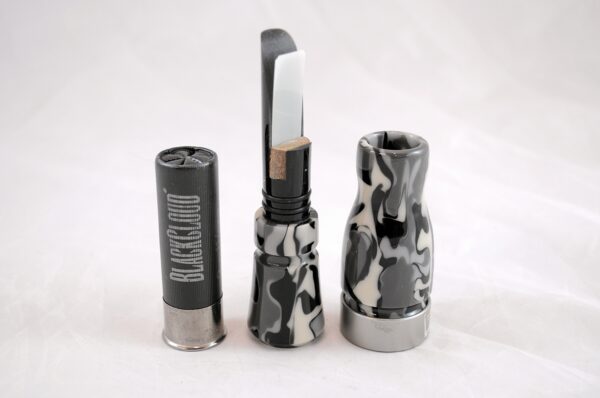 Urban Camo - "Shaken Not Stirred" Acrylic Mallard Duck Call - Gun Metal Band Apart